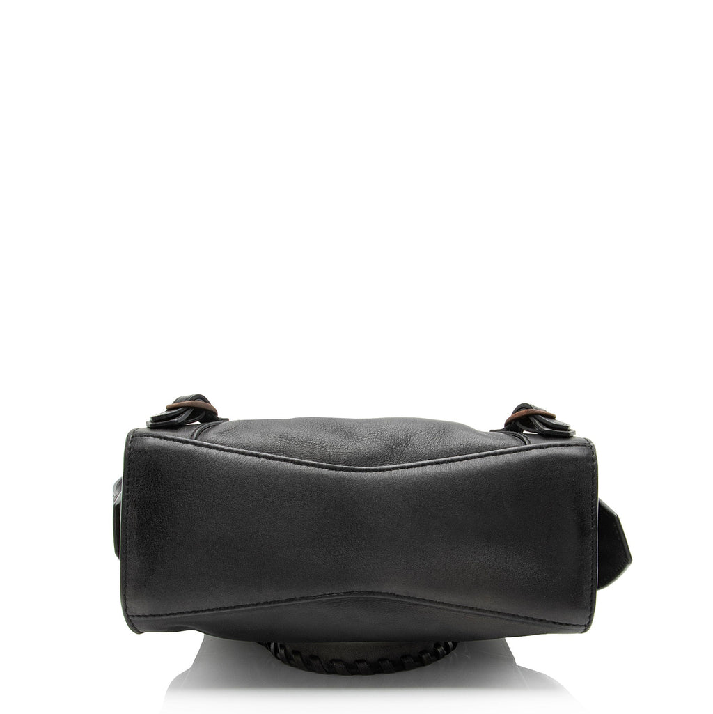 Balenciaga Calfskin Neo Classic Rust Hardware City Mini Satchel (SHF-A4mdtV)