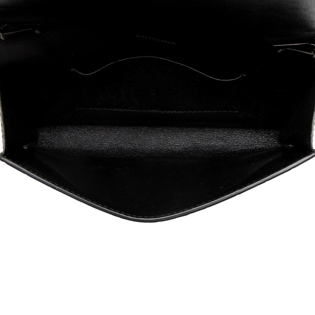Balenciaga Croc Embossed BB Phone Holder on Chain