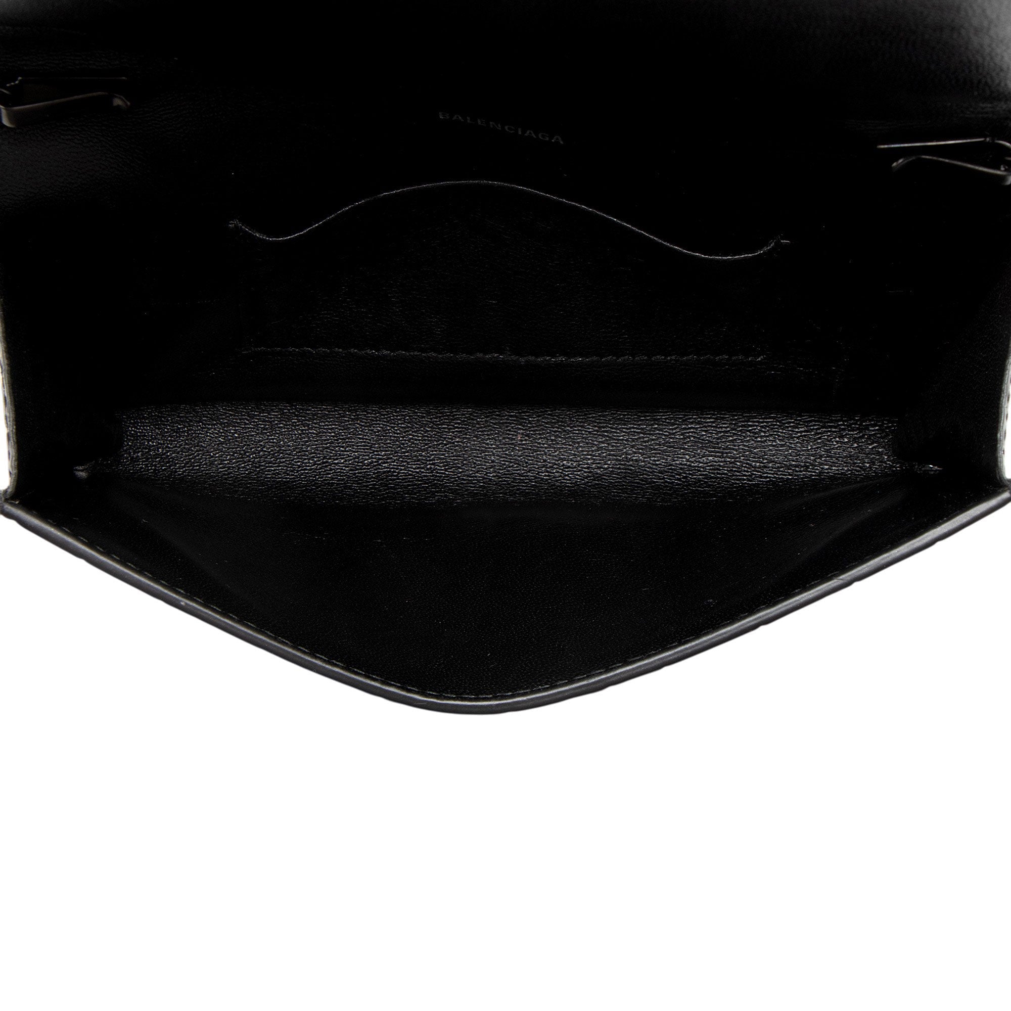 Balenciaga Croc Embossed BB Phone Holder on Chain