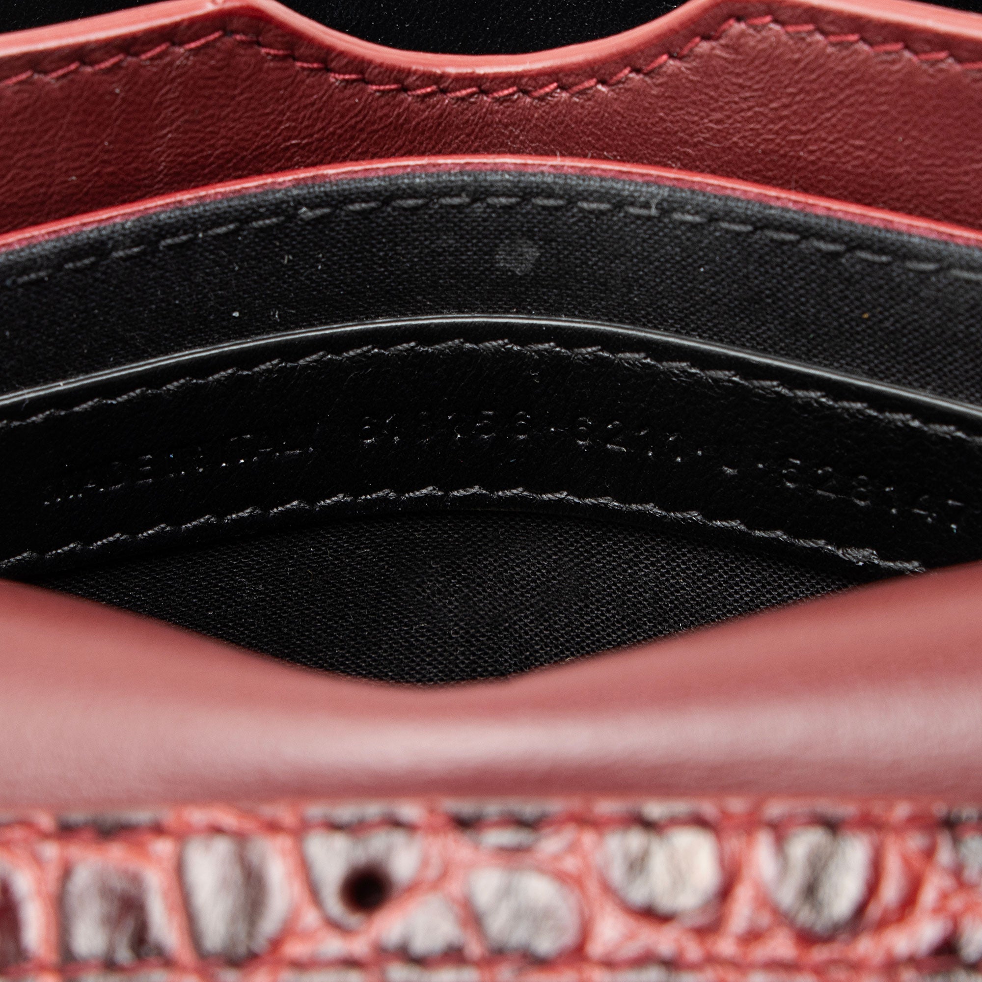 Balenciaga Croc Embossed Leather Small B Bag
