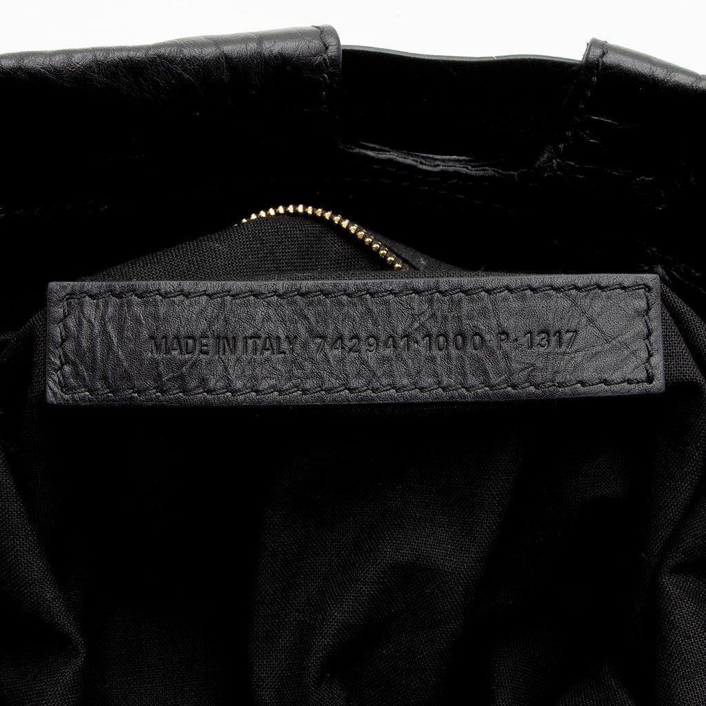 Balenciaga Crushed Calfskin Crush Medium Chain Shoulder Bag