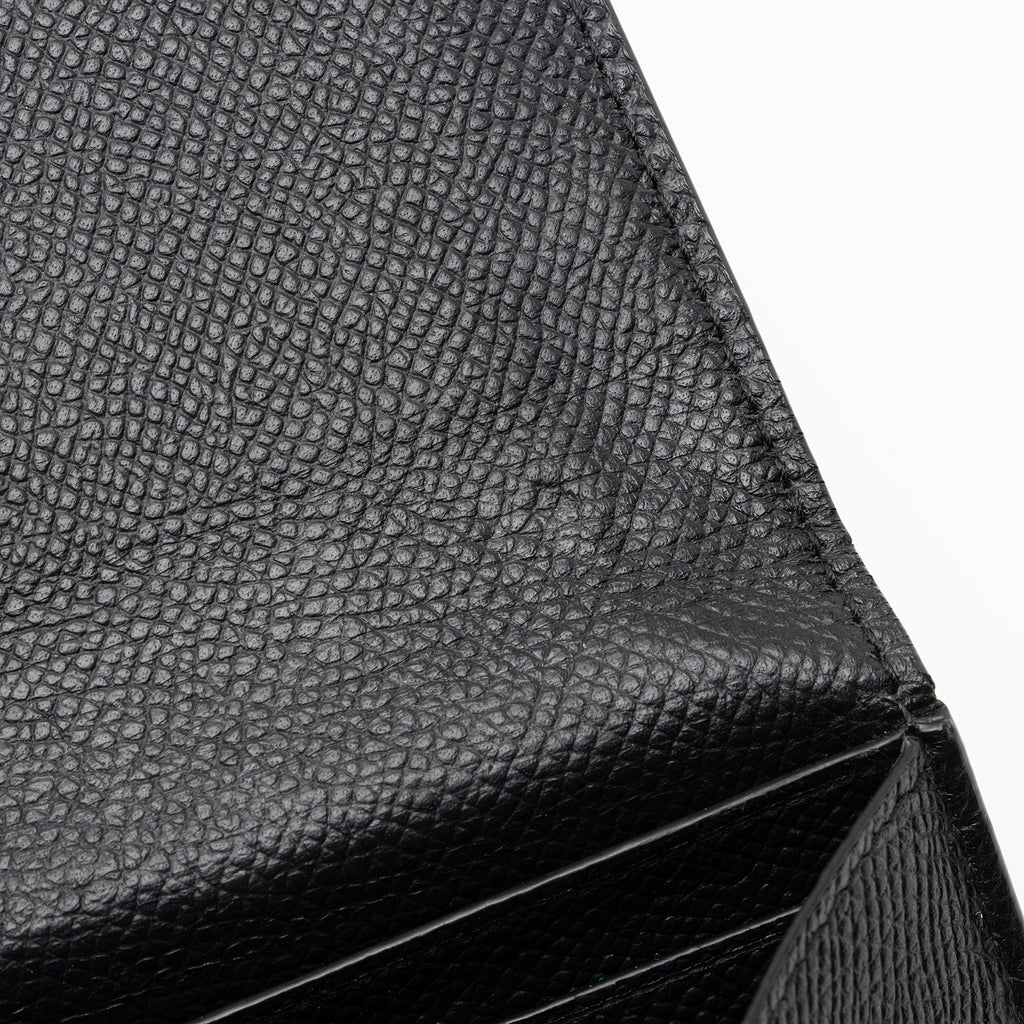 Balenciaga Grained Calfskin BB Thin Cash Wallet