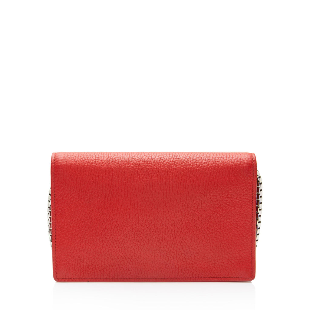Balenciaga Grained Calfskin Classic City Wallet on Chain