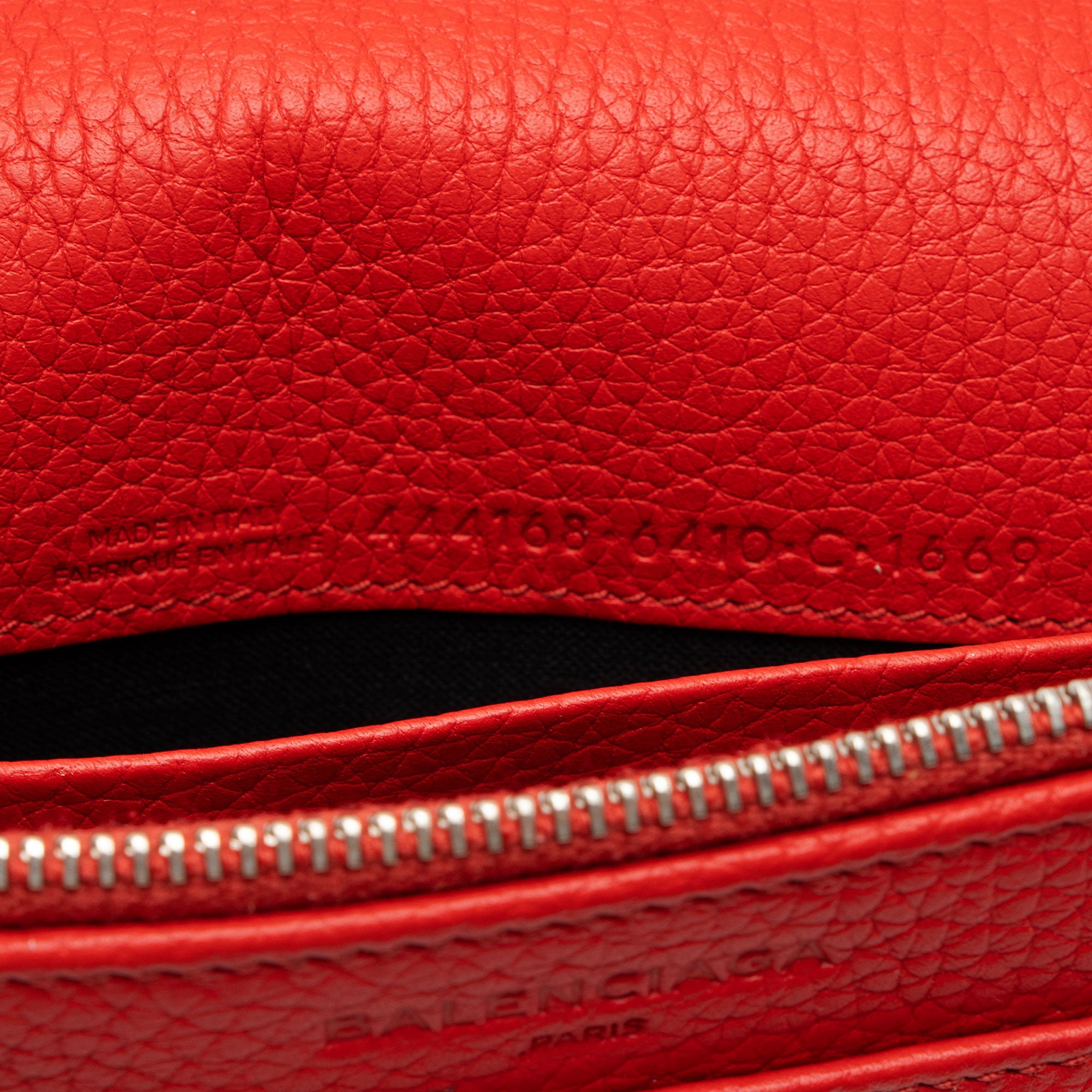 Balenciaga Grained Calfskin Classic City Wallet on Chain