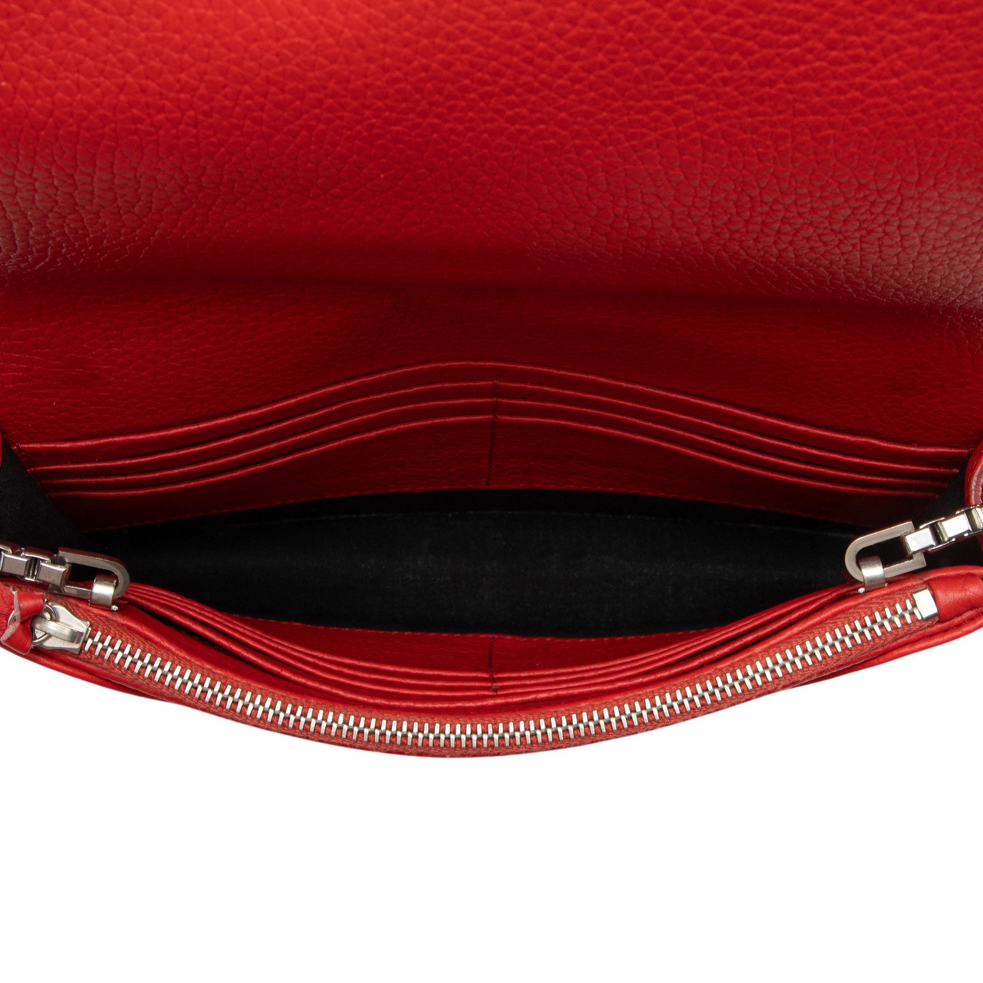 Balenciaga Grained Calfskin Classic City Wallet on Chain