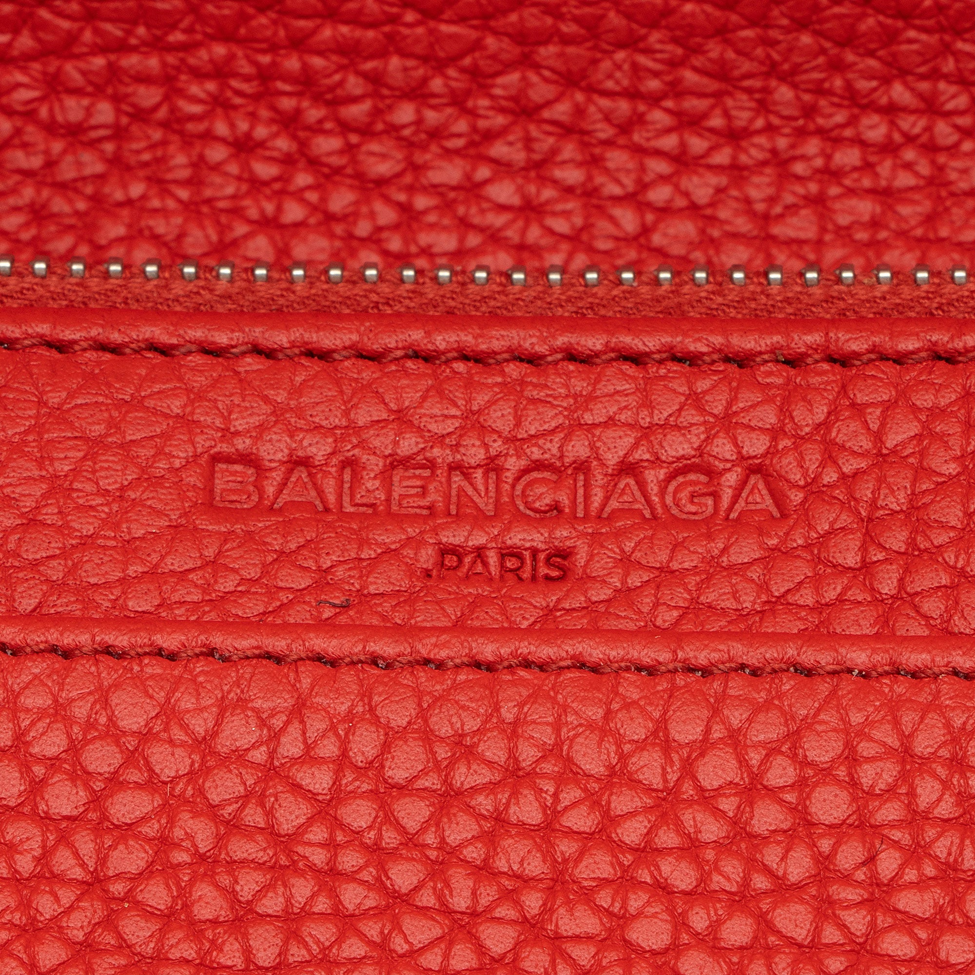 Balenciaga Grained Calfskin Classic City Wallet on Chain