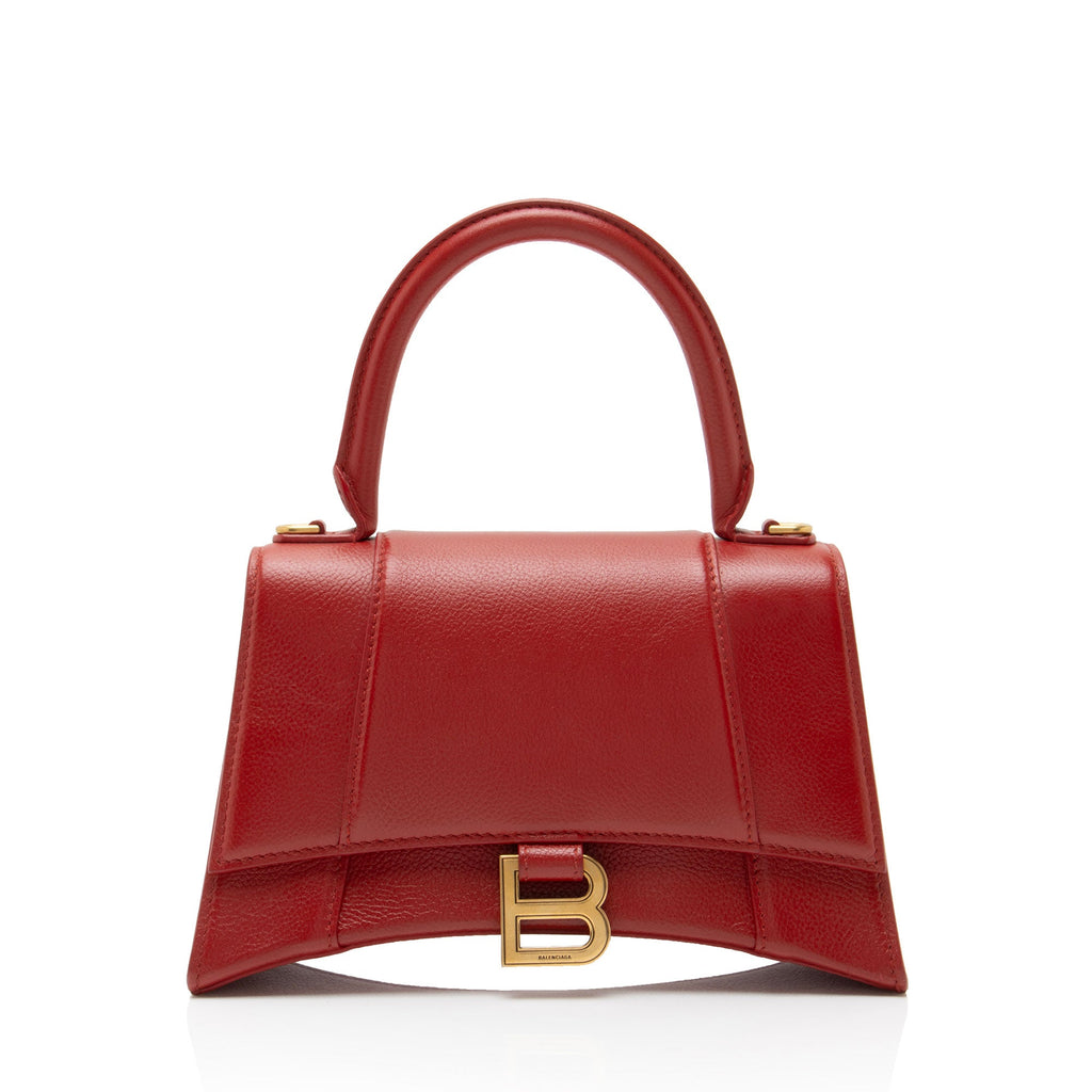 Balenciaga Grained Calfskin Hourglass Small Top Handle