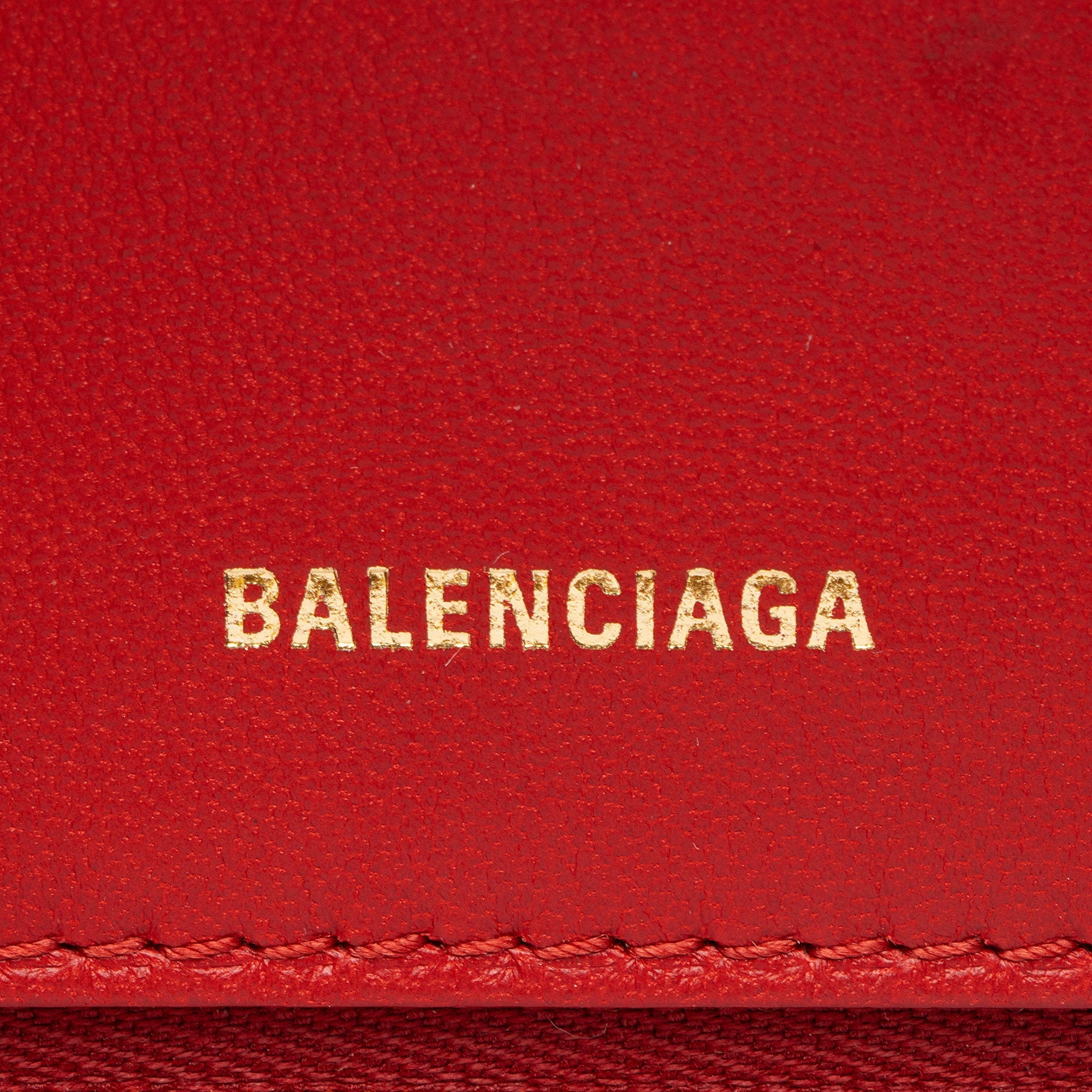 Balenciaga Grained Calfskin Hourglass Small Top Handle