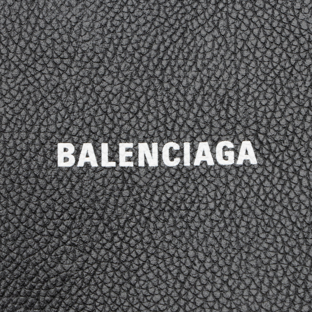 Balenciaga Grained Calfskin Logo Cash Phone Card Holder Flap Bag (SHF-23466)