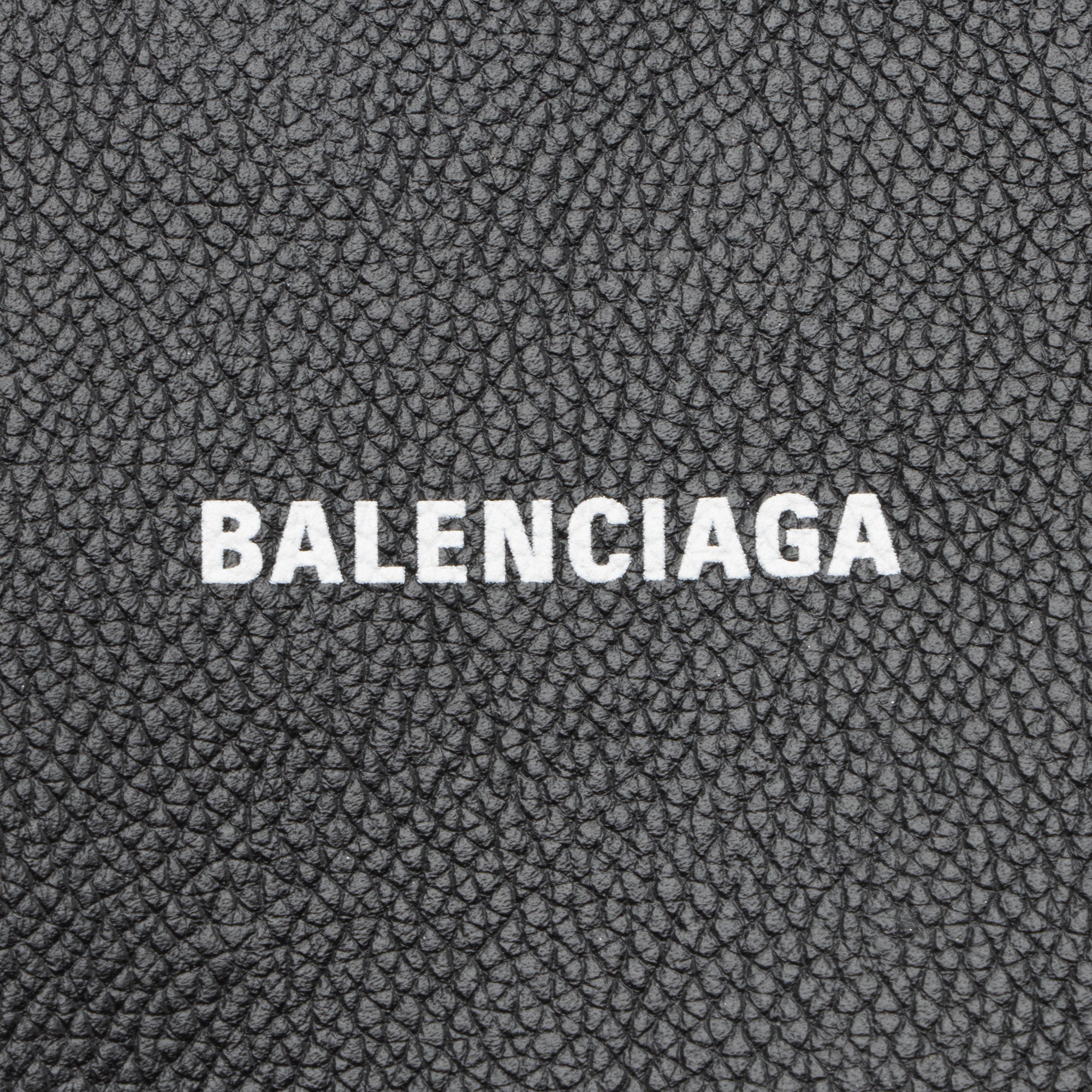 Balenciaga Grained Calfskin Logo Cash Phone Card Holder Flap Bag (SHF-23466)