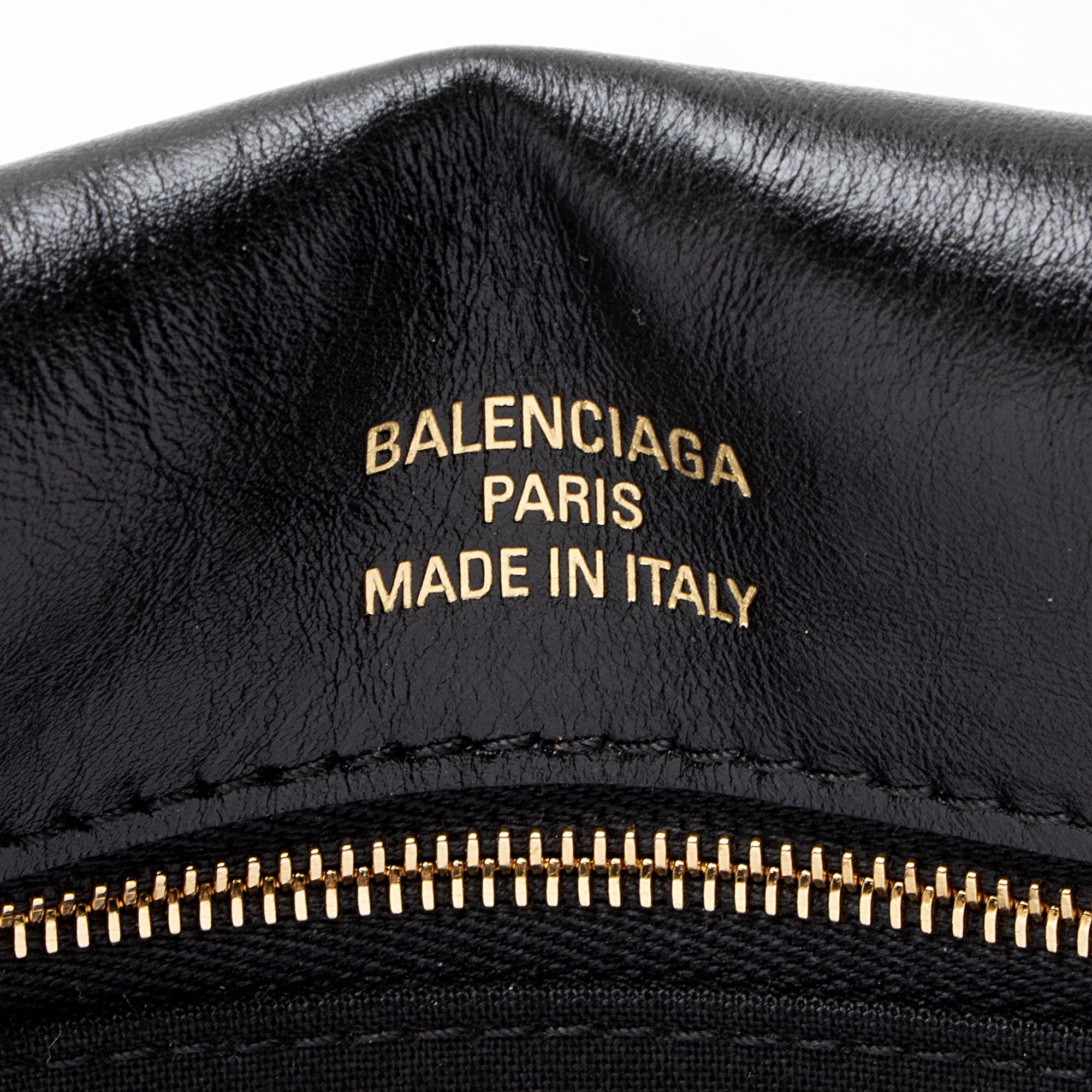 Balenciaga Leather BB Soft Medium Shoulder Bag