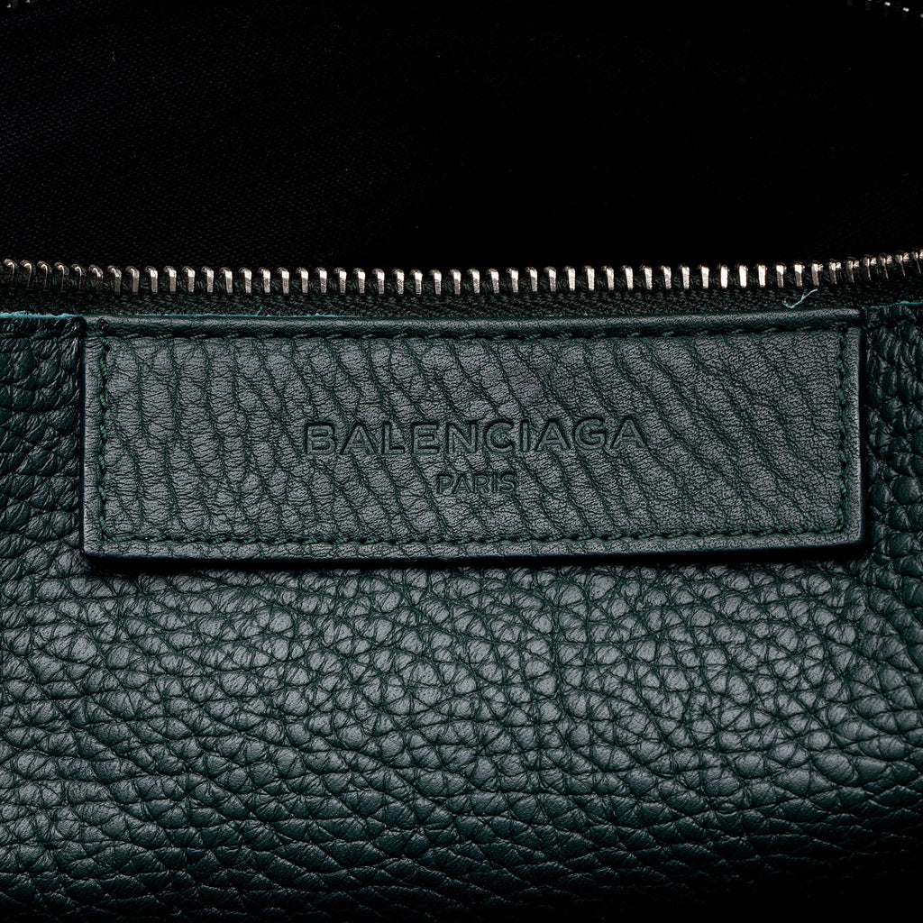 Balenciaga Leather Blackout City Satchel