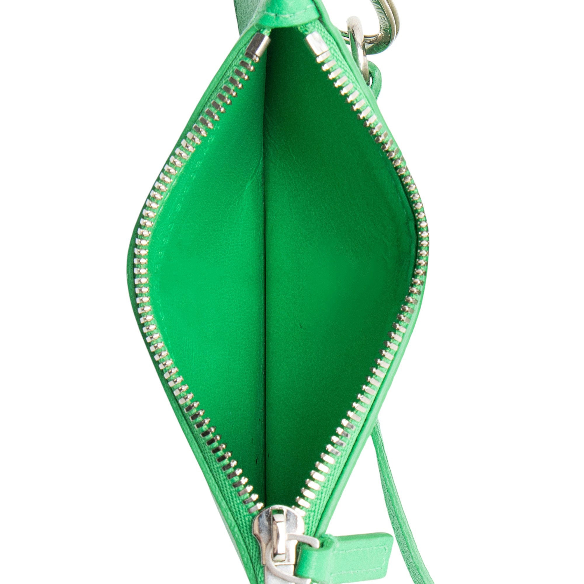 Balenciaga Leather Logo Card Holder On Strap