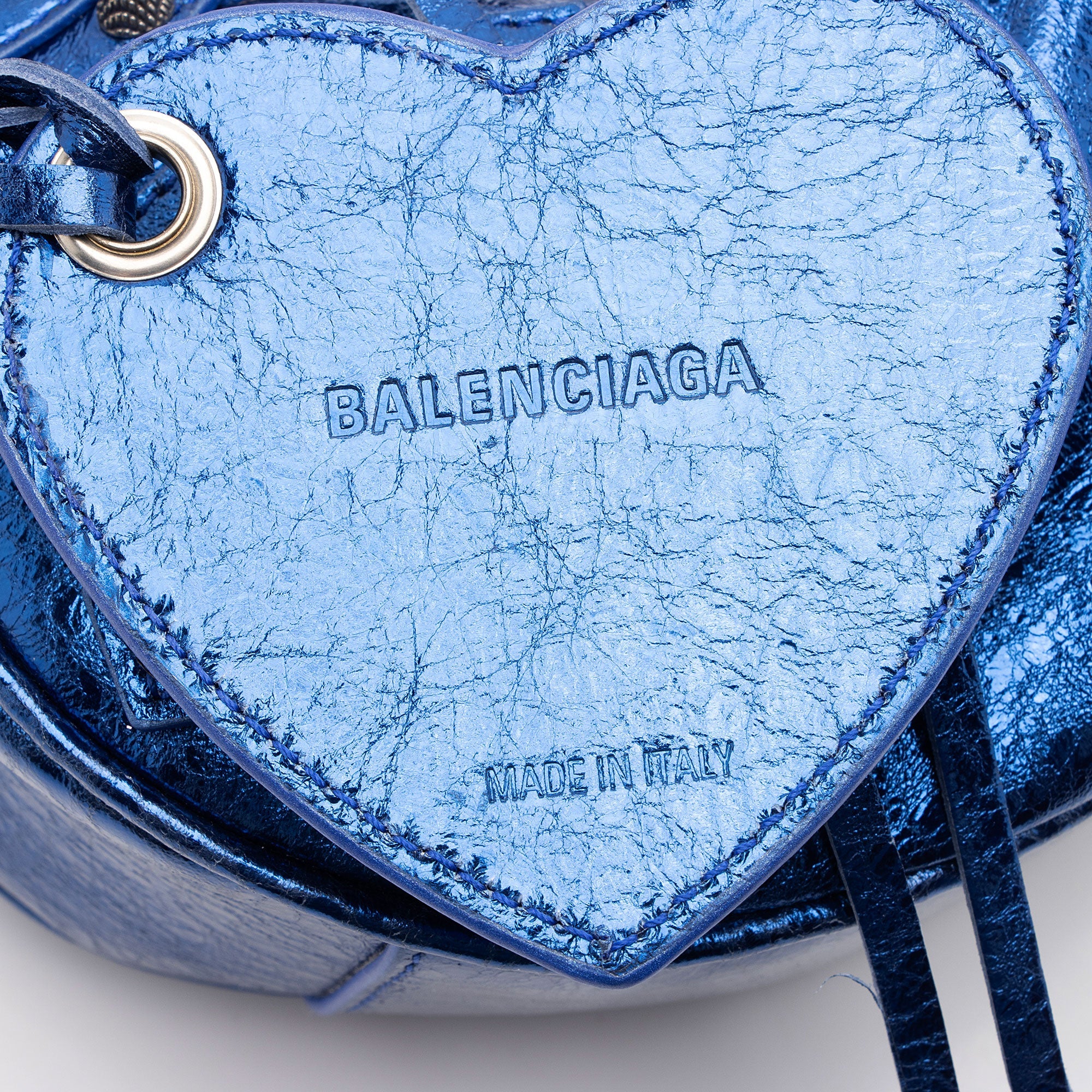 Balenciaga Metallic Arena Lambskin Le Cagole XS Shoulder Bag