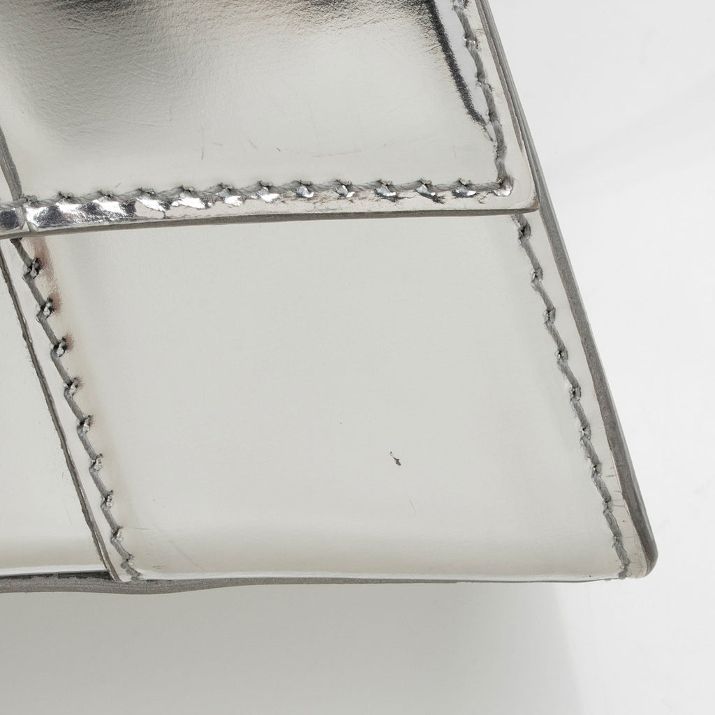 Balenciaga Metallic Calfskin Hourglass XS Top Handle (SHF-jIgLTj)