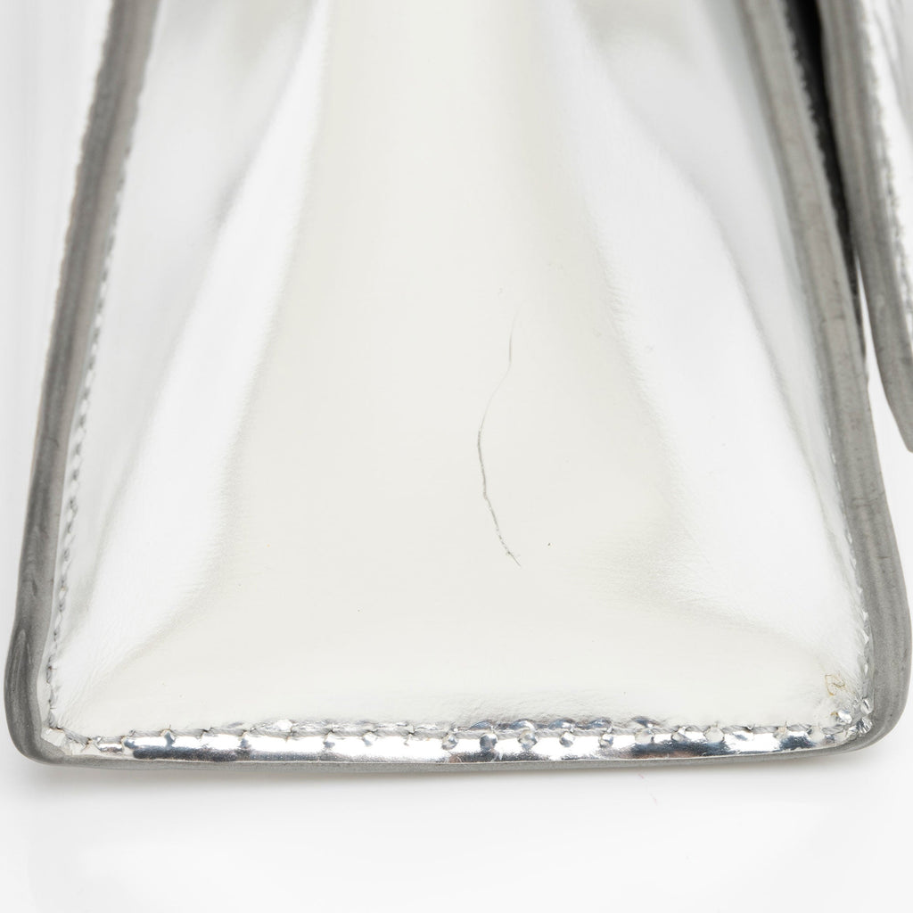 Balenciaga Metallic Calfskin Hourglass XS Top Handle (SHF-jIgLTj)