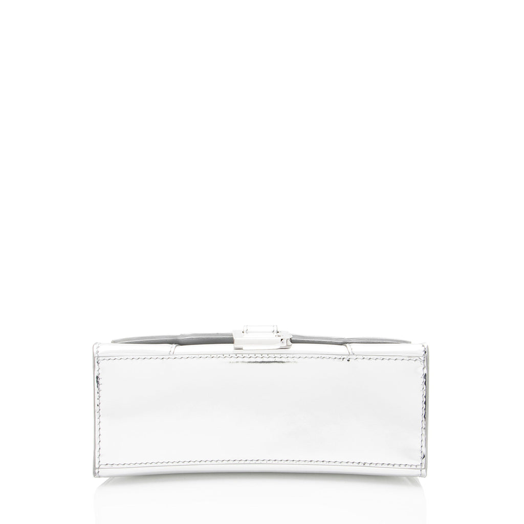 Balenciaga Metallic Calfskin Hourglass XS Top Handle