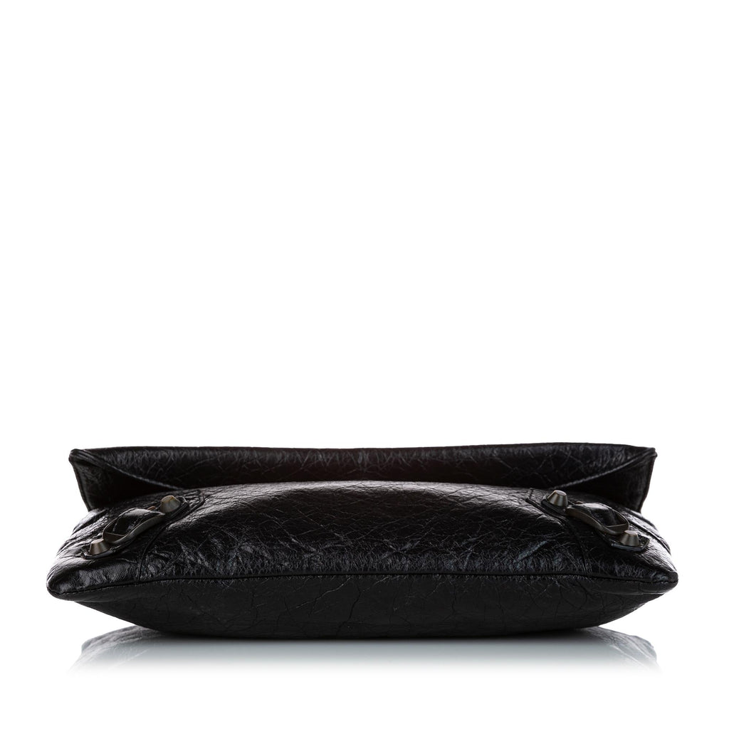 Balenciaga Motocross Classic Envelope Lambskin Leather Crossbody Bag (SHG-26683)