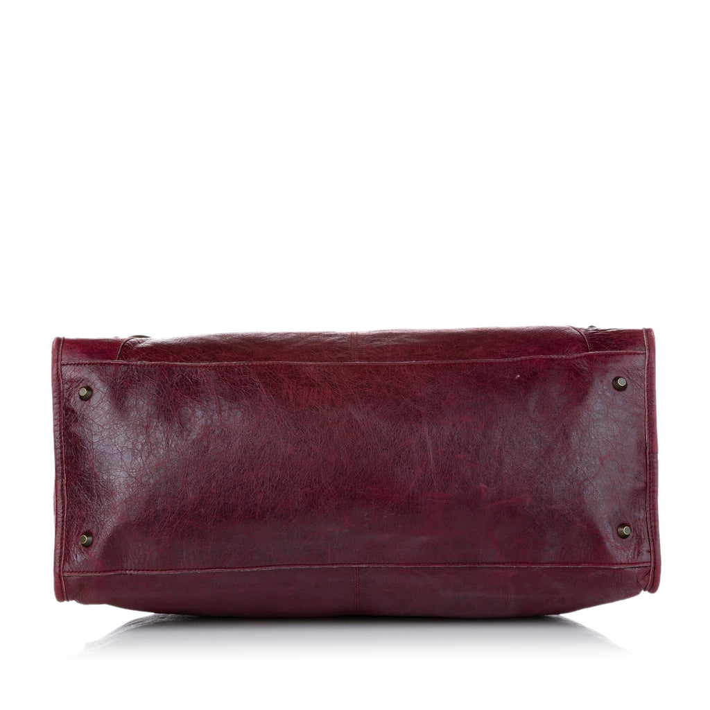 Balenciaga Motocross Classic Work Lambskin Leather Handbag (SHG-28262)