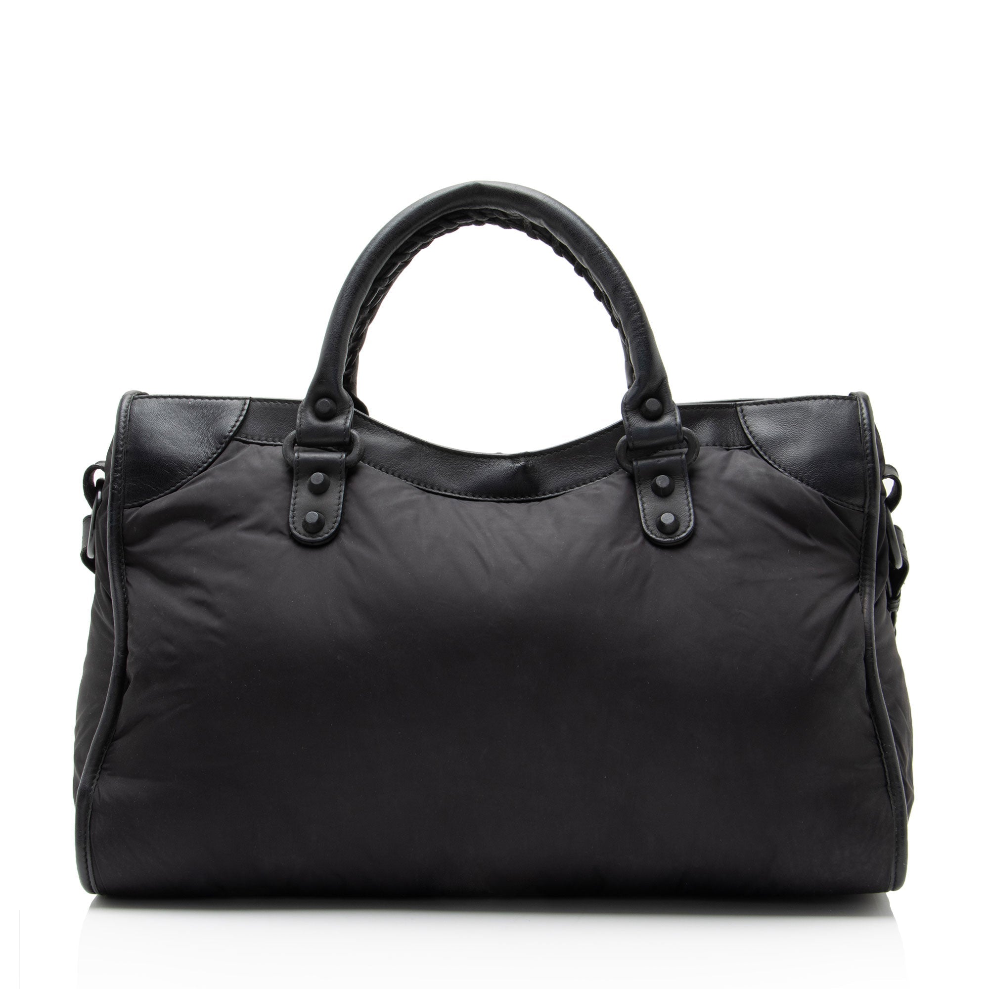 Balenciaga Nylon Agneau Classic City Satchel