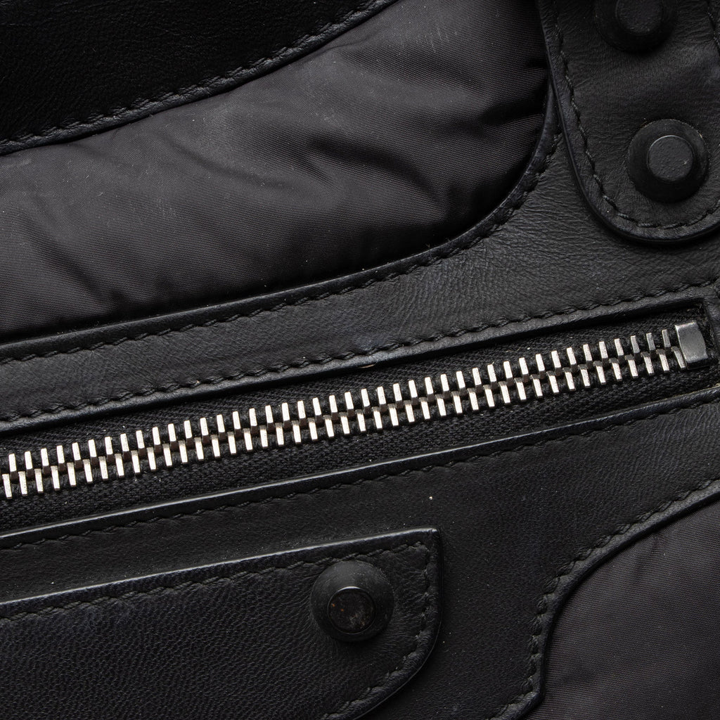 Balenciaga Nylon Agneau Classic City Satchel