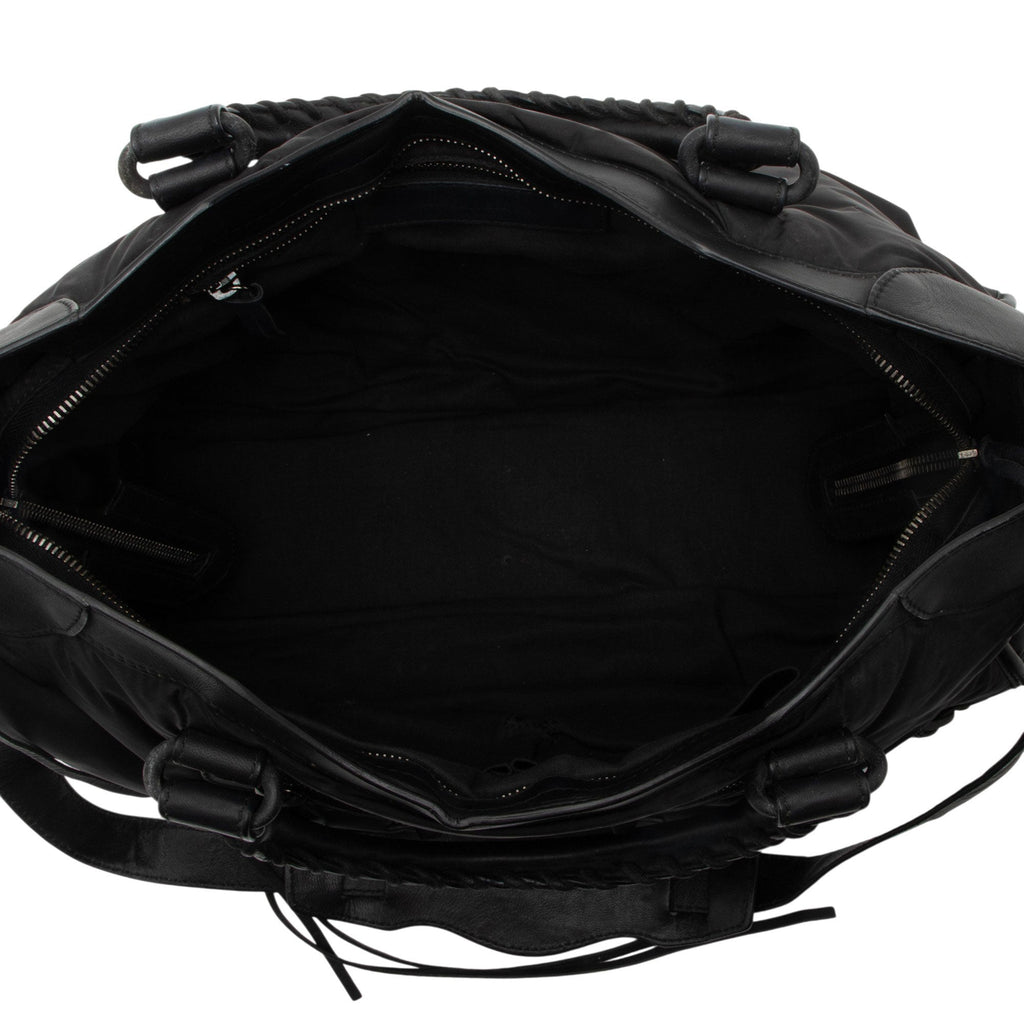 Balenciaga Nylon Agneau Classic City Satchel