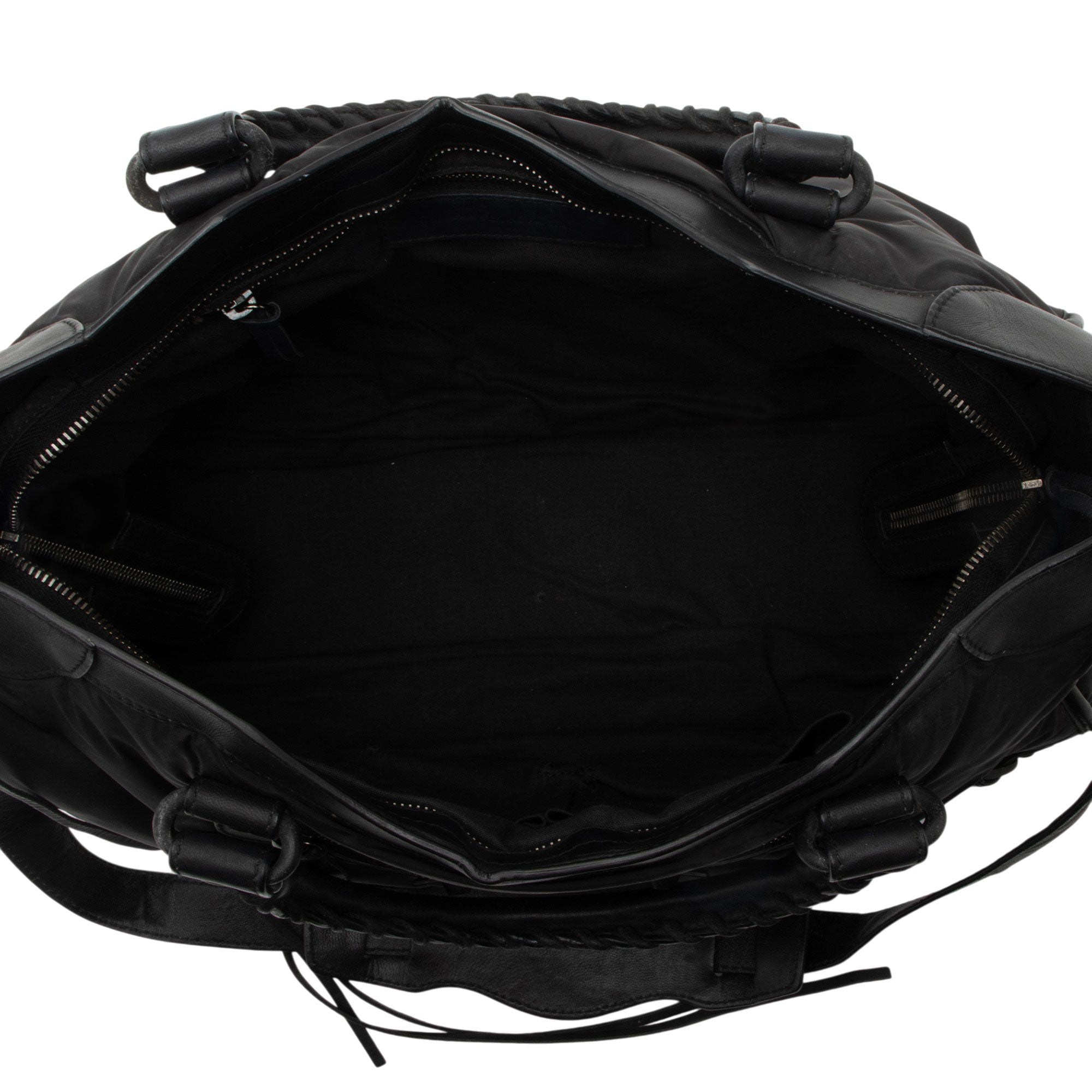 Balenciaga Nylon Agneau Classic City Satchel