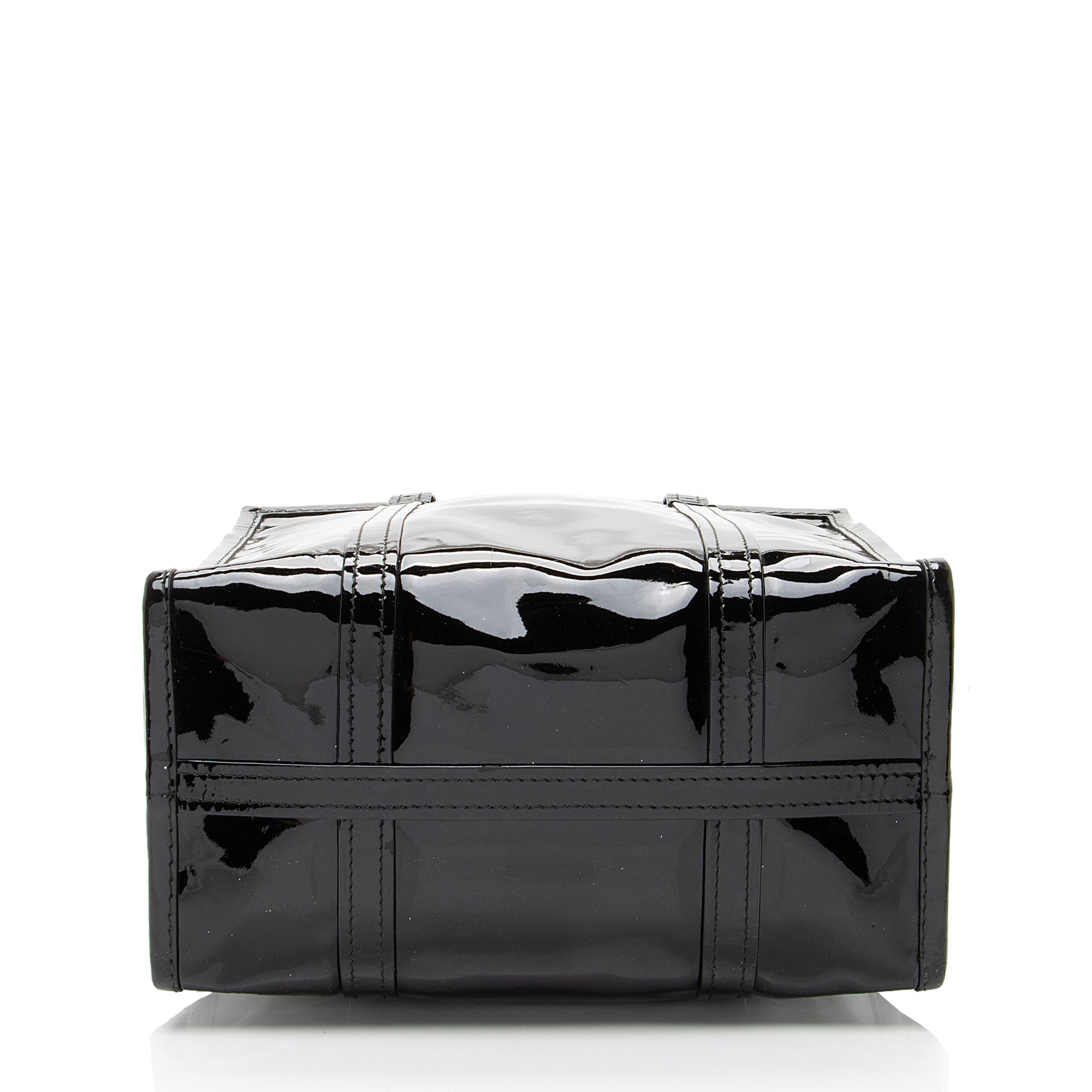 Balenciaga Patent Leather Bazar Small Shopper Tote