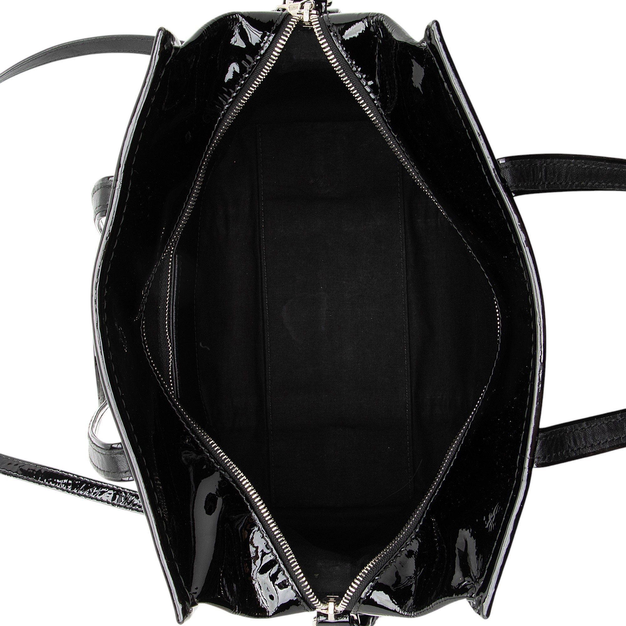 Balenciaga Patent Leather Bazar Small Shopper Tote