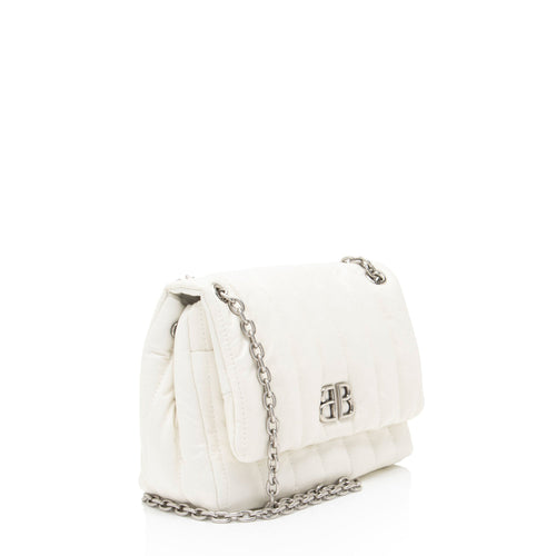 Balenciaga Quilted Leather Monaco Mini Shoulder Bag