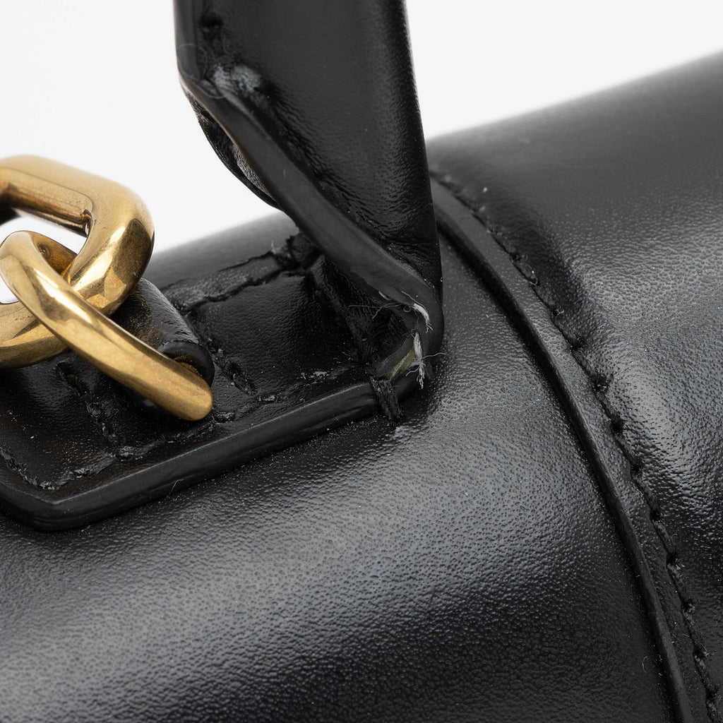 Balenciaga Shiny Calfskin Hourglass Medium Satchel (SHF-T4GYIa)
