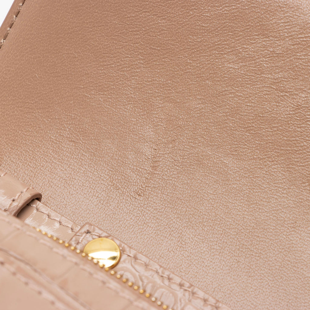 Balenciaga Shiny Croc Embossed Calfskin Hourglass Chain Bag (SHF-ZdcMW4)