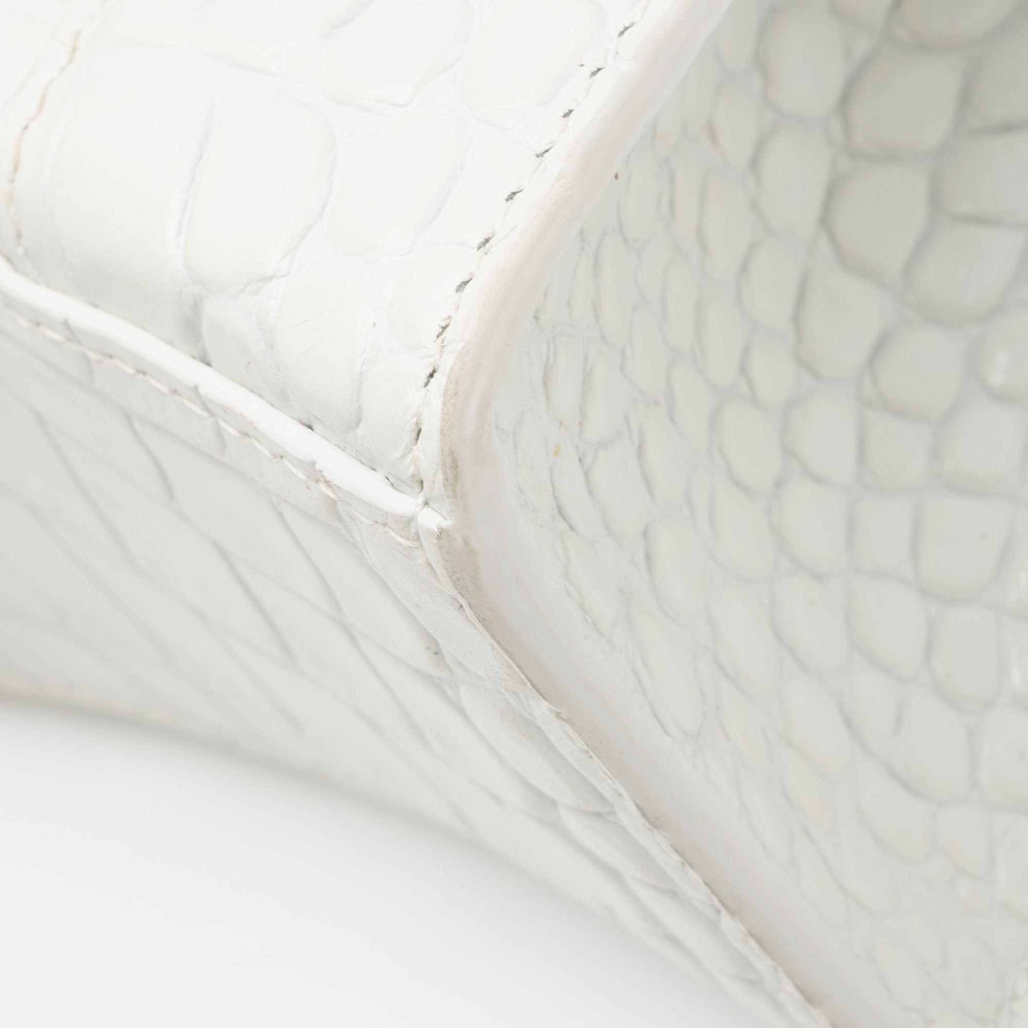 Balenciaga Shiny Croc Embossed Calfskin Hourglass XS Top Handle (SHF-phP4Bs)