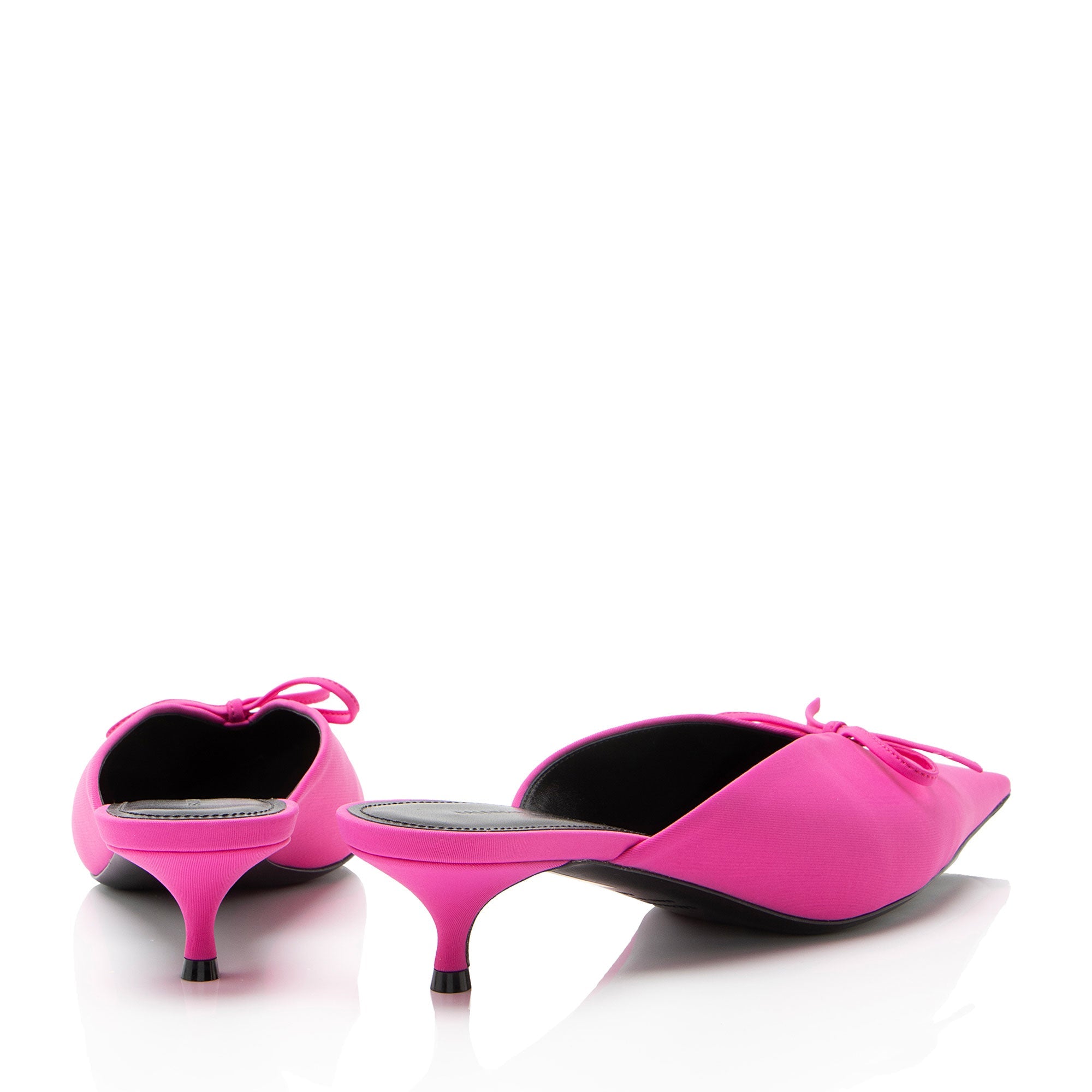 Balenciaga Spandex Bow Knife Mule Pumps - Size 10 / 40