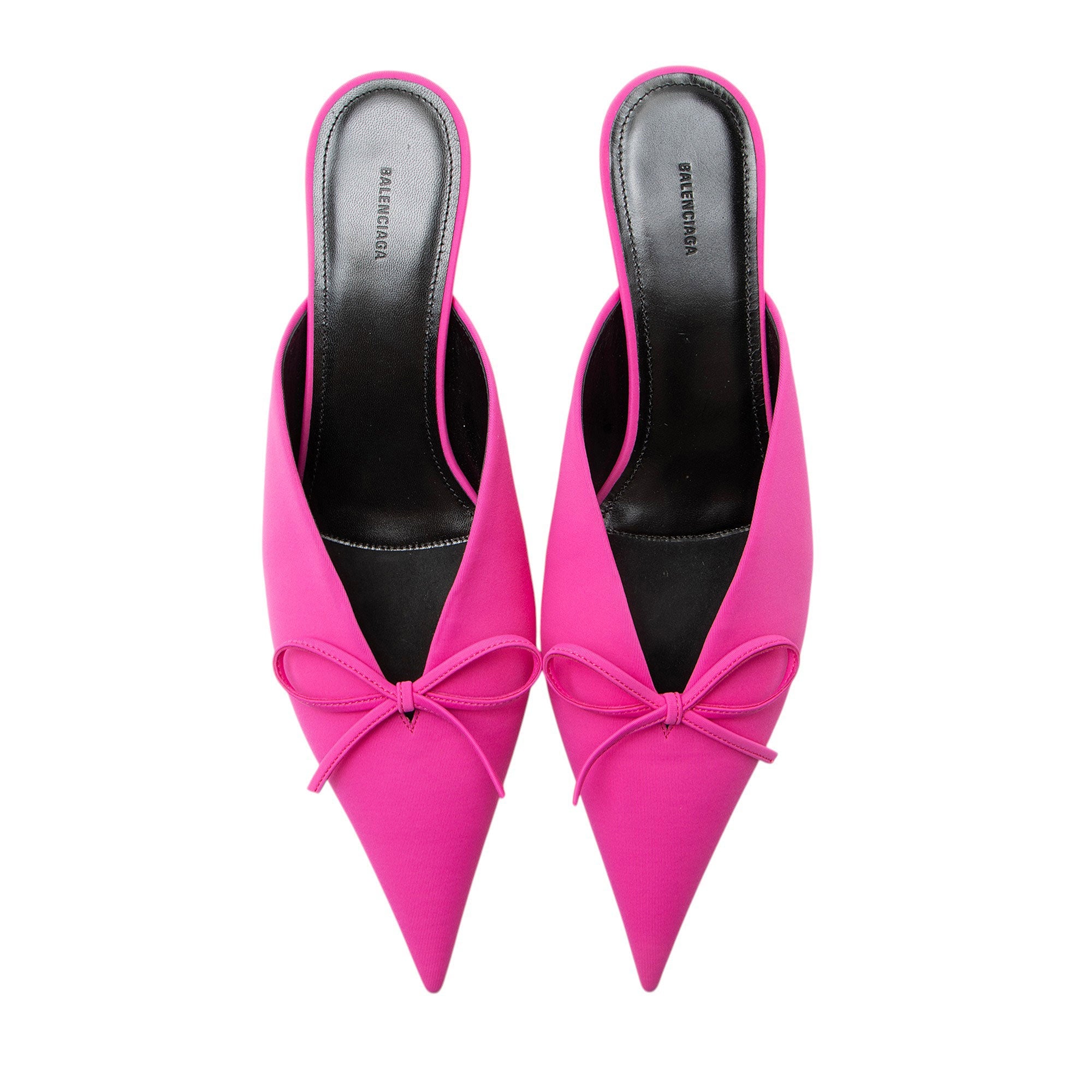 Balenciaga Spandex Bow Knife Mule Pumps - Size 10 / 40