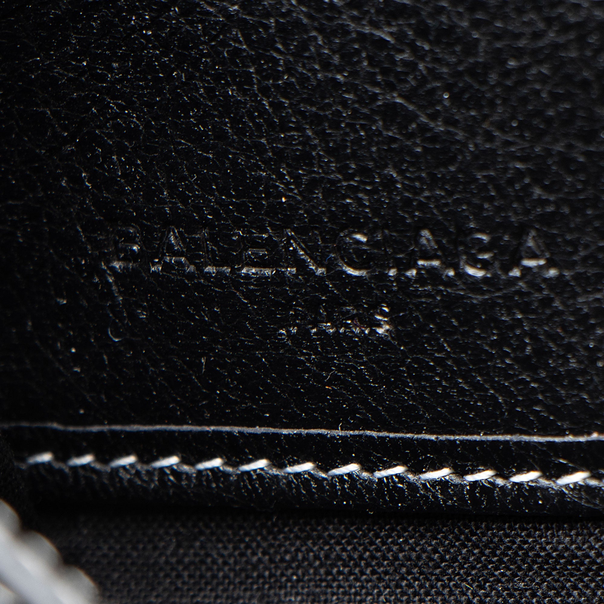 Balenciaga Striped Veau Arena Bazar Zip Around Wallet