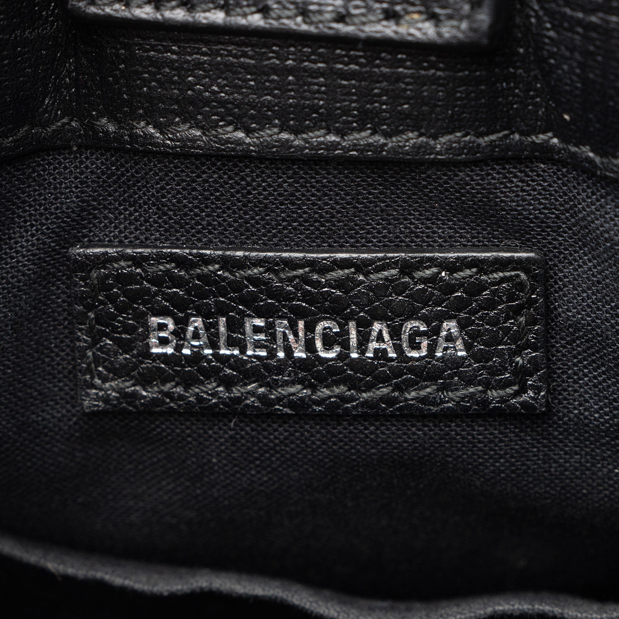 Balenciaga Textured Calfskin Phone Holder Crossbody