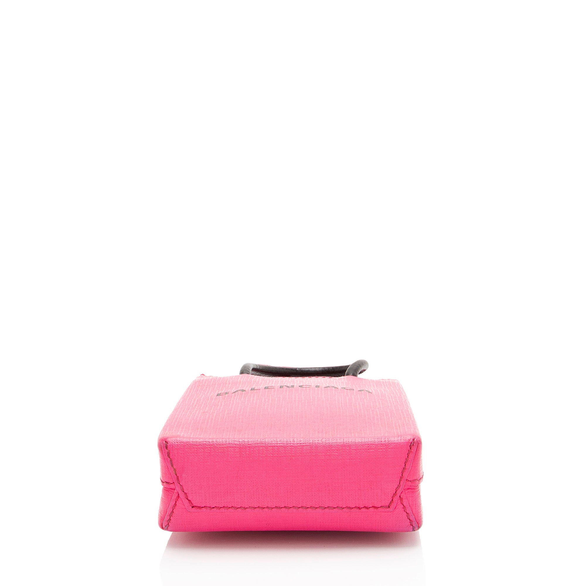 Balenciaga Textured Calfskin Phone Holder Crossbody