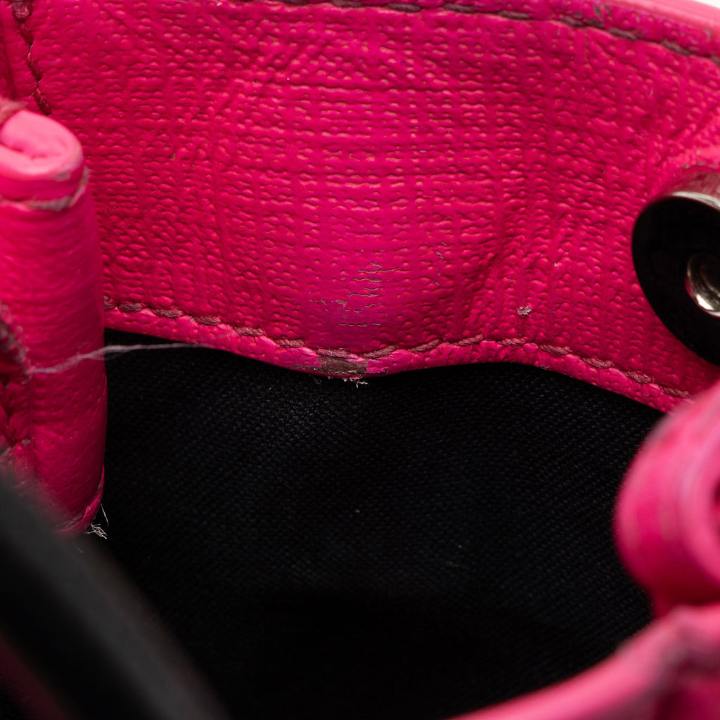 Balenciaga Textured Calfskin Phone Holder Crossbody