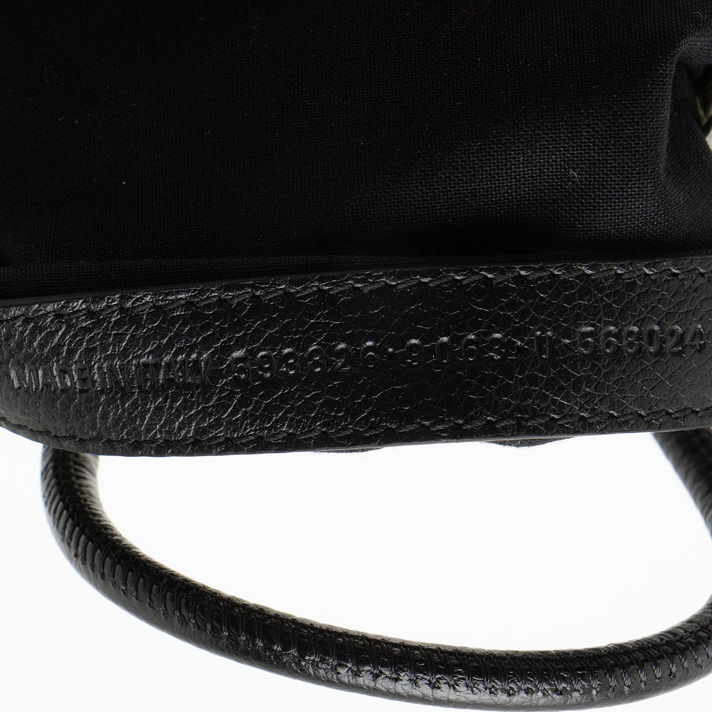 Balenciaga Textured Calfskin Phone Holder Crossbody