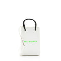 Balenciaga Textured Calfskin Phone Holder Crossbody