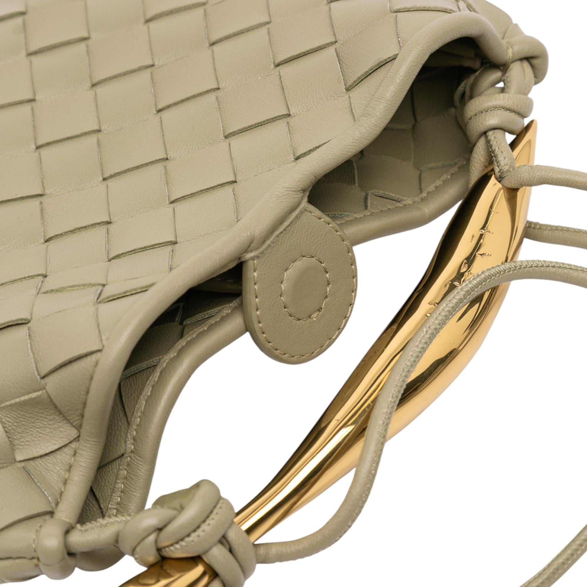 Bottega Veneta Baby Lambskin Intrecciato Sardine