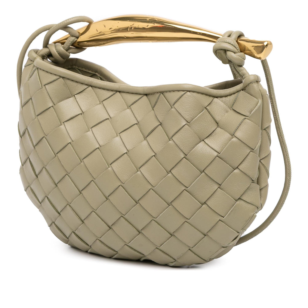 Bottega Veneta Baby Lambskin Intrecciato Sardine