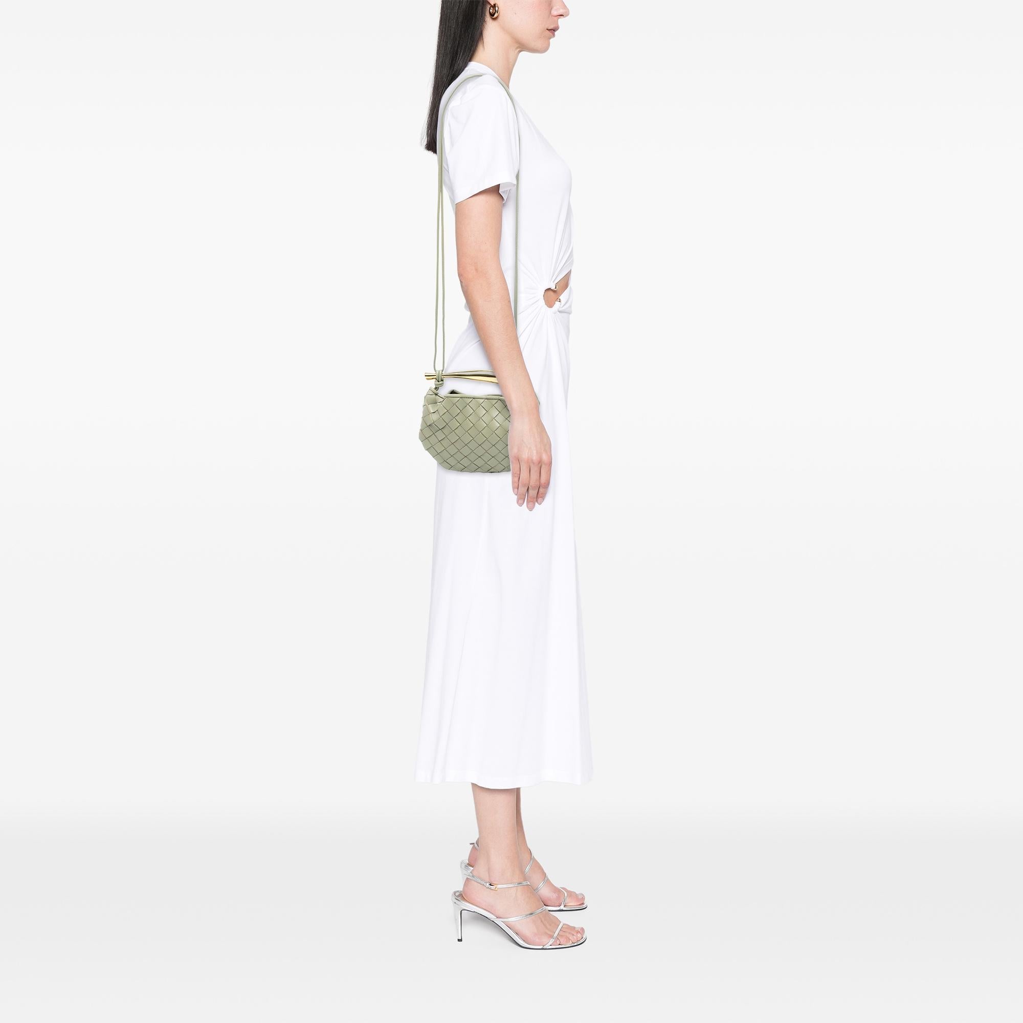 Bottega Veneta Baby Lambskin Intrecciato Sardine
