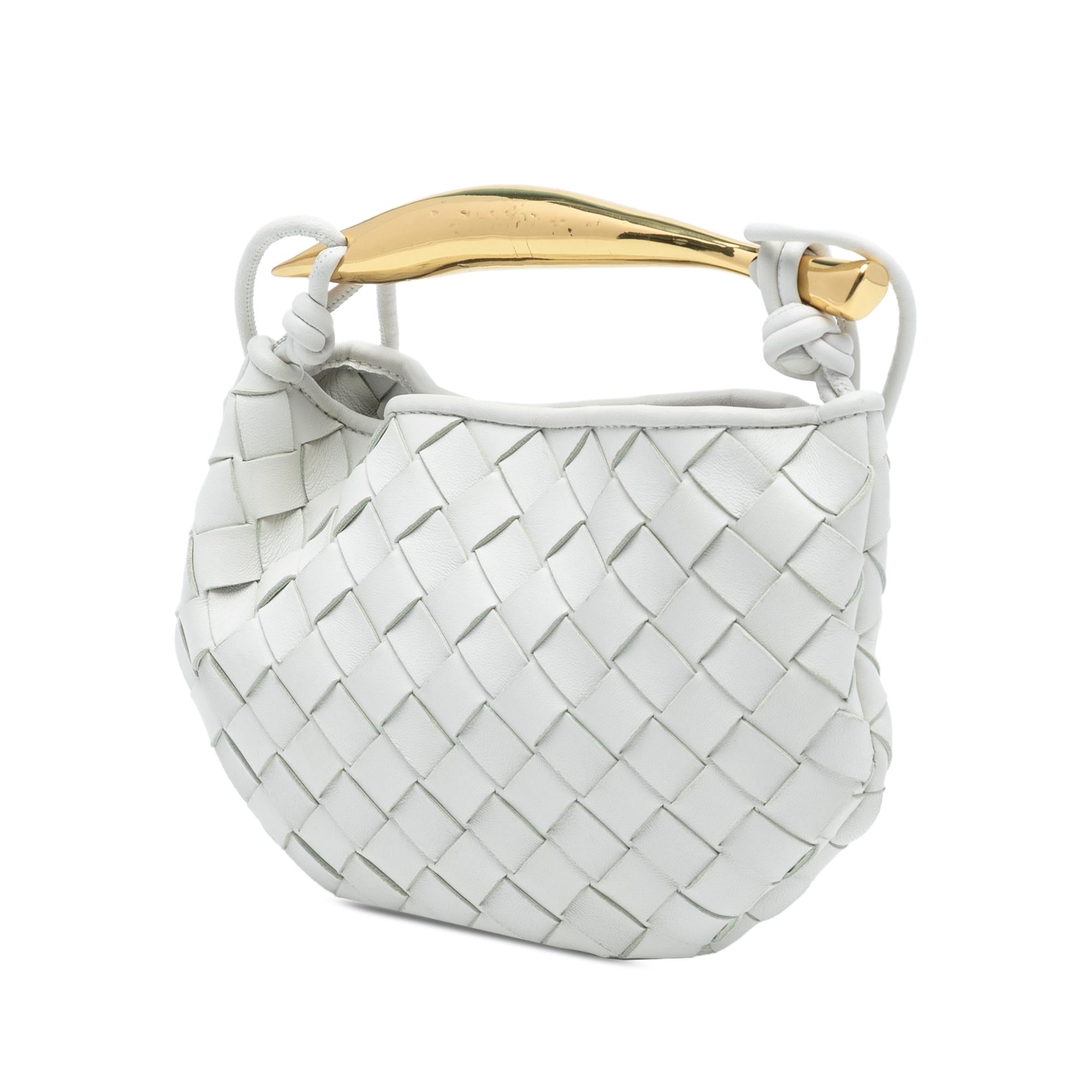 Bottega Veneta Baby Lambskin Intrecciato Sardine