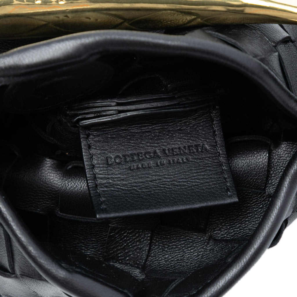 Bottega Veneta Baby Lambskin Intrecciato Sardine
