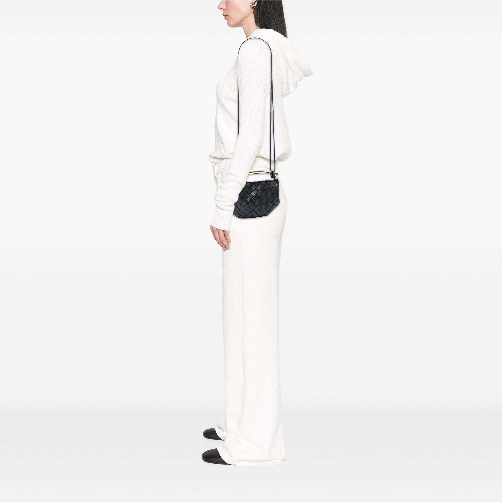 Bottega Veneta Baby Lambskin Intrecciato Sardine