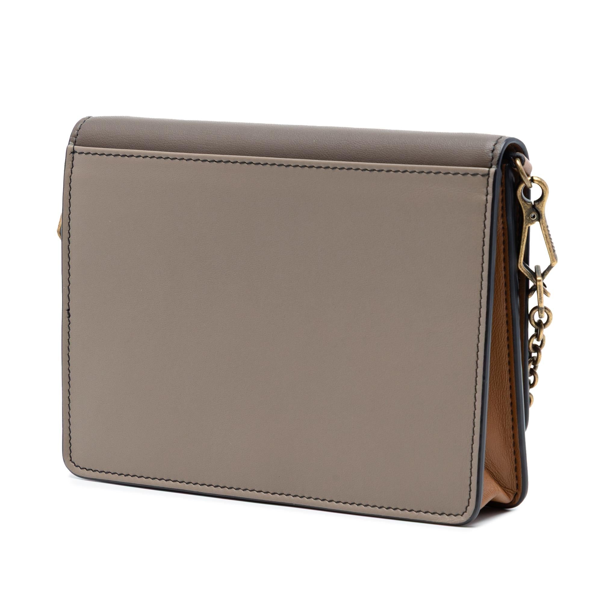Bottega Veneta Bicolor Leather Wallet on Chain
