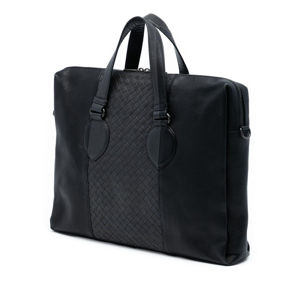 Bottega Veneta Bicolor Nappa Intrecciato Briefcase