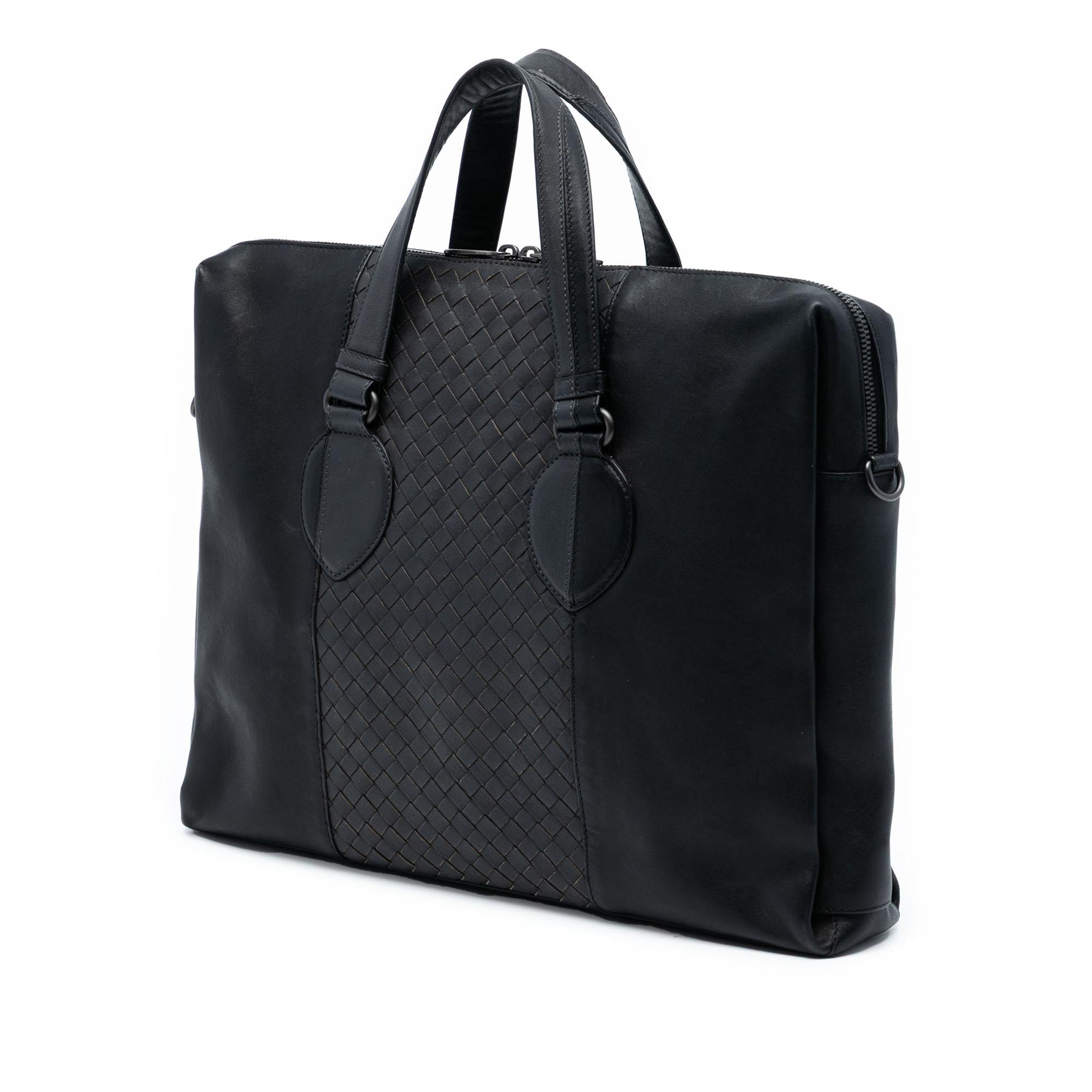 Bottega Veneta Bicolor Nappa Intrecciato Briefcase